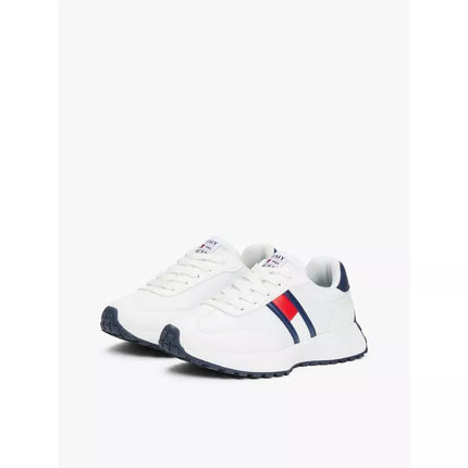 Tommy Hilfiger moteriški FLAG Žemakulniai sportbačiai suvarstomi T3X9-33877-1695X336-X336 BALTI/MĖLYNI