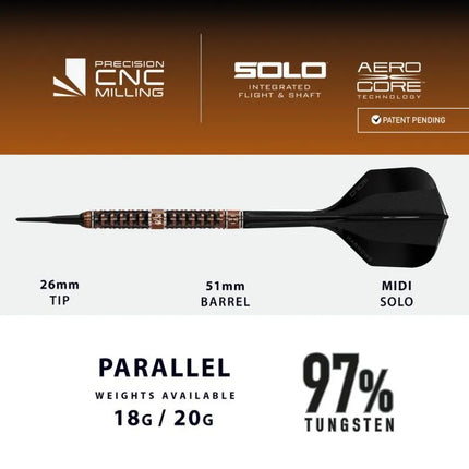 Harrows WOLFRAM TRINITY 97 % softip smiginio strėlytės