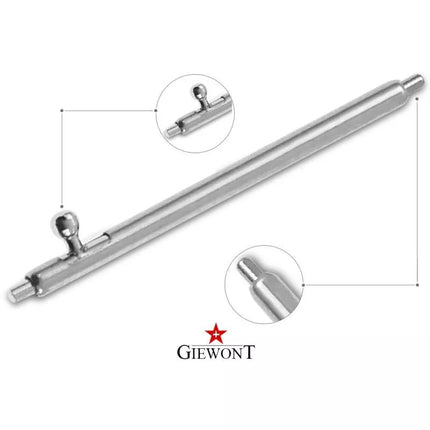 GIEWONT Steel Telescope 18 mm for Strap/Bracelet SMARTWATCH GWT18