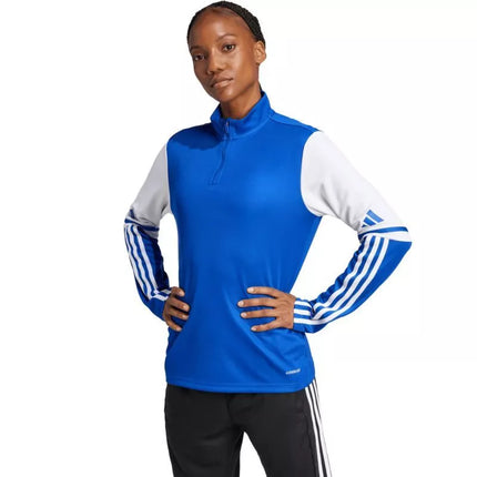 Moterims skirtas adidas Squadra 25 treniruočių viršutinė dalis mėlyna JD3019