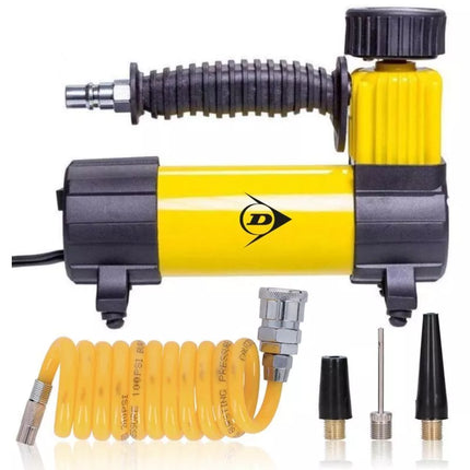 DUNLOP KELIONINIS KOMPRESORIAUS SIURBLYS 12V DC 100psi