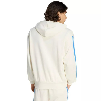 Men's adidas Essentials 3-Stripes French Terry Hoodie Cream KD4901