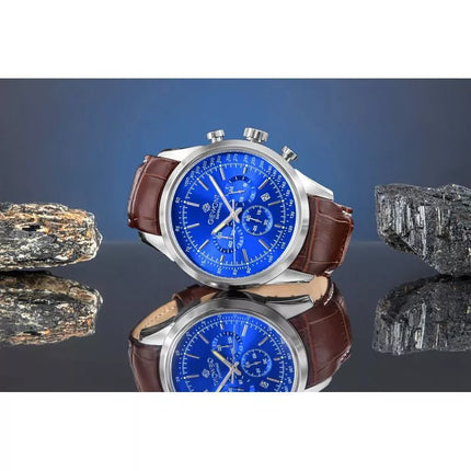 Giewont Chronograph Sapphire Silver Blue Men's Watch GW7650-A5
