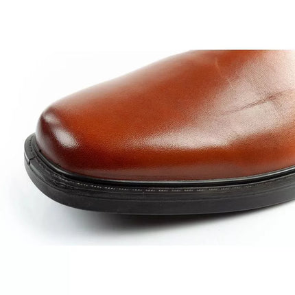 Skechers men's shoes Chelsea boots Miller-Boris elegant leather brown