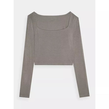 Moteriška 4F ilgomis rankovėmis, slim fit, lygi palaidinė 4FRSS24TLONF499-82S