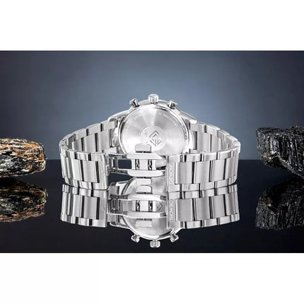 Vyriškas laikrodis Giewont Chronograph Safyro Sidabrinis Mėlynas GW8510-B3