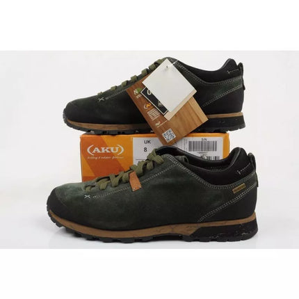 Bellamont Gore-tex Vyriški patvarūs žygio batai žali Aku