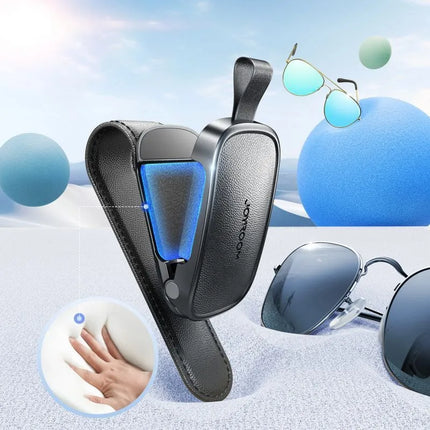 Joyroom JR-ZS511 Laikiklis ant automobilio skydelio nuo saulės su magnetiniu spaustuku – juodas