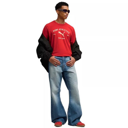 Puma Class Graphic Tee vyriški marškinėliai raudoni 692226 11