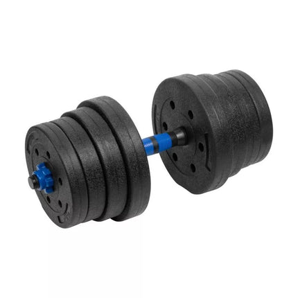 Bituminiai reguliuojami hanteliai su jungtimi 2x15kg REBEL ACTIVE