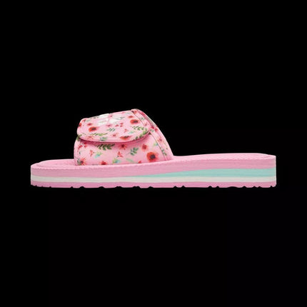 Kubota Velcro Flip Flops Multicolor Floral Pink K25SS-100-001-28-1
