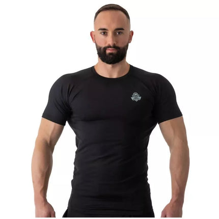 Rashguard, juoda, trumpos rankovės, BlackRS - S