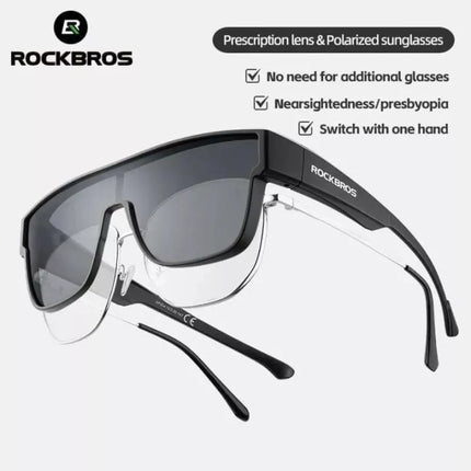 Rockbros SP304 Poliarizuoti Dviračių akiniai - Juodi