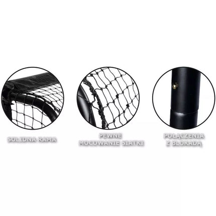 FOOTBALL GOAL WITH NET 180x120x60CM ENERO PRO
