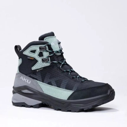 Aku moteriški trekingo sportiniai batai Adapta Gore-tex odiniai juodi žali