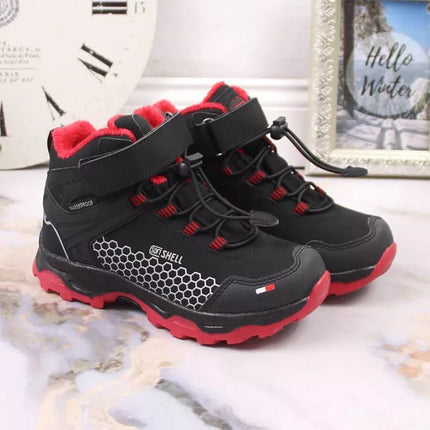 American Club Vaikiški Vandeniui Atsparūs Velcro Sniego Batai AM904B