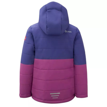 Trollkids Kids Hemsedal Snow Jacket XT insulated waterproof purple winter jacket (513-154)