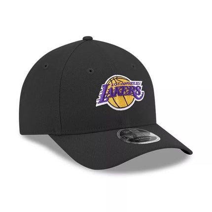 New Era 9FORTY Los Angeles Lakers NBA Team M-Crown Black Snapback Cap - 60755479