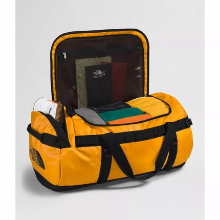 The North Face Base Camp Duffel L Sports Bag 95L Polyester Black, Yellow