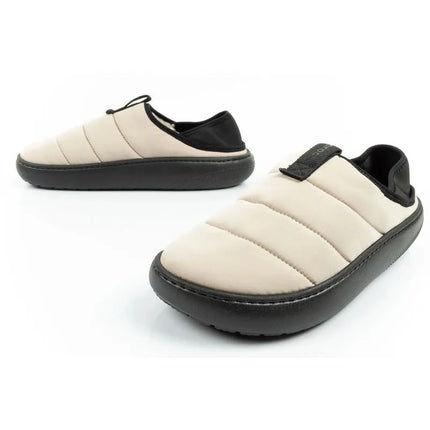 Crocs men's shoes slippers Classic Puff Moc slippers beige insulated
