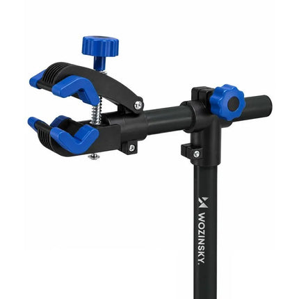 Wozinsky WSS-180 pastatomas dviračių serviso stovas su rankenėlėmis, iki 30 kg - juodas