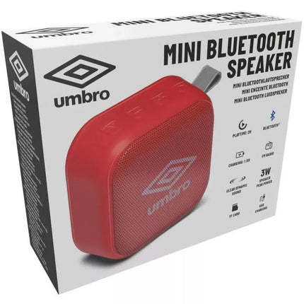 UMBRO 3W belaidis nešiojamasis garsiakalbis raudonas