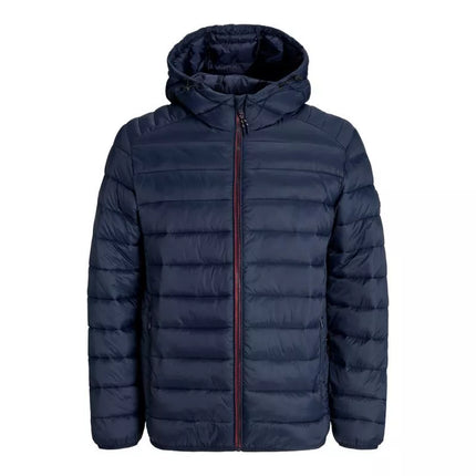 Jack&Jones men's down jacket JJEBRADLEY LIGHT PUFFER HOOD NOOS 12280970 SKY CAPTAIN