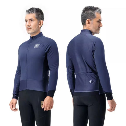 Rockbros YDWT014 Winter Fleece Double Layer Cycling Jacket Size XL - Blue