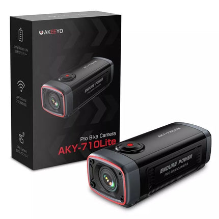 AKEEYO 710 Lite Veiksmo kamera ant vairo dviračiams ir motociklams - Juoda