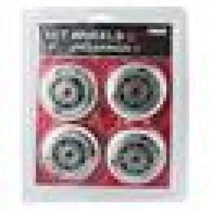 PU 72x24 82A BALTAS (4 vnt.) + ABEC-7 (8 vnt.) NILS EXTREME KOMPLEKTAS