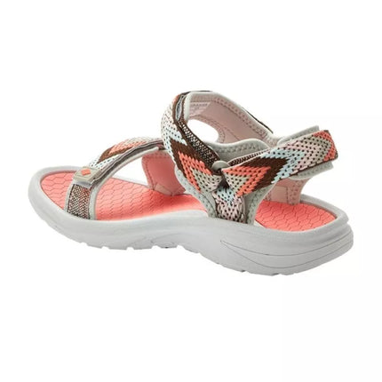 Lee Cooper women's shoes velcro sandals for summer beach light gray pink