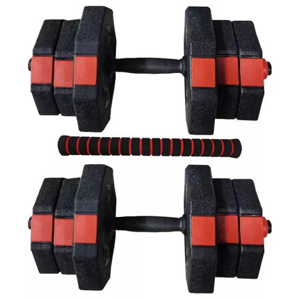 ENERO FIT ADJUSTABLE TRAINING DUMBBELLS 2x10KG WITH BARBELL FUNCTION