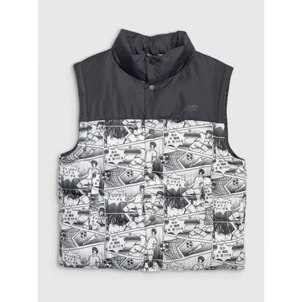 Boy's down vest with synthetic filling 4F 4FJRAW25TVJAM321-10A