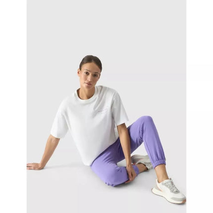 Women's oversize printed T-shirt 4F 4FRSS24TTSHF2089-11S