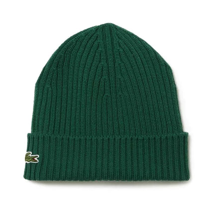 Lacoste Vilnonė briaunota kepuraitė Žalia - RB0001-132