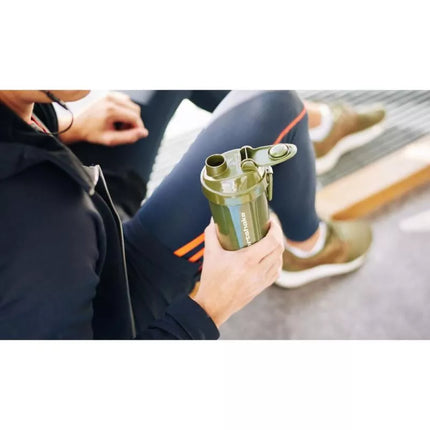 FITNESS SMARTSHAKE ORIGINAL2GO ONE 600ML ŽALIAS BUTELIS