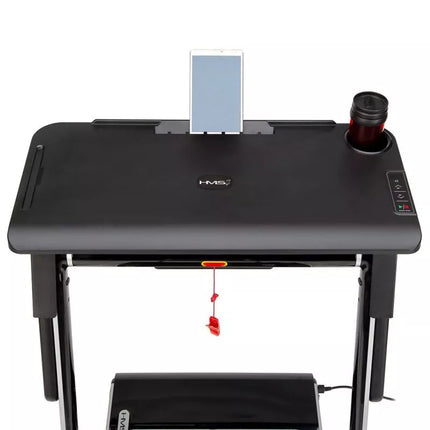 HMS LOOP12 MULTI Electric Treadmill with Desk 1-12 km/h, Gray