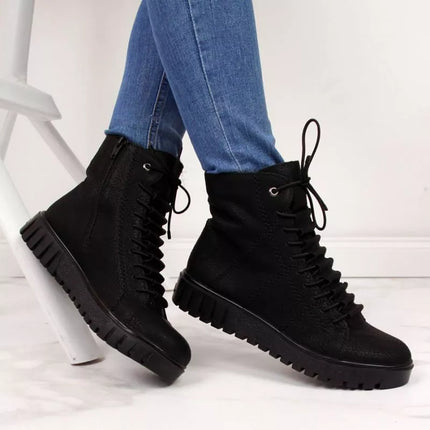 Rieker W R279B suomėti aulinukai, juodi