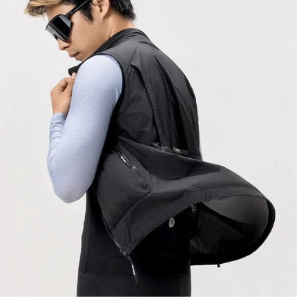 Rockbros YDMJ003 Windproof Vest Spring/Autumn Size L - Black