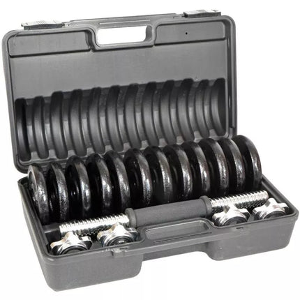 CAST IRON DUMBBELL 15 KG (2x7.5 KG) ENERO FIT CASE