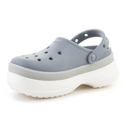 CROCS CLASSIC FROSTED STACKED CLOG CONCRETE 212567-0Z3