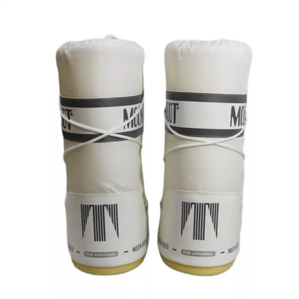 Moteriški Moon Boot MB Icon Nylon balti žiemos sniego batai - 80D1400440-A001