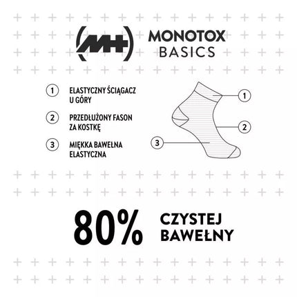 Monotox Basics Ankle Socks Black 3-Pack (MX20005)