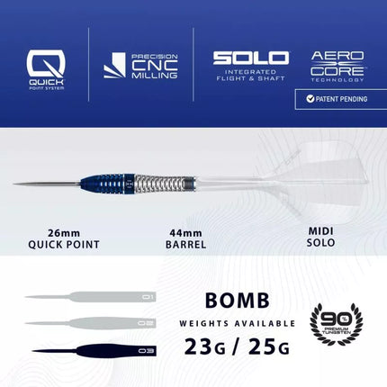 Harrows GEO 03 BOMB Darts 90% Steeltip