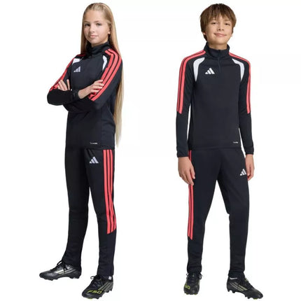 adidas Tiro 26 League Slim kids' pants black and red JY7115