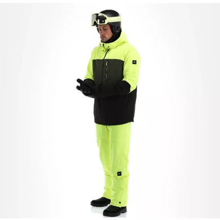 O'neill Men's Winter Sports Jacket Carbonite Snowboard Skis 10K Green Black