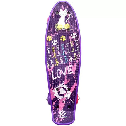Plastikinė mini riedlentė LOVE KITTY ENERO