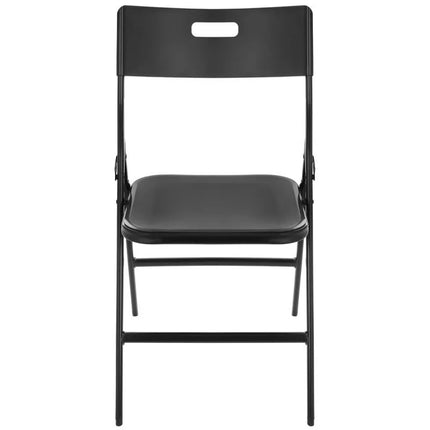 TURISTINIS STOVYKLAVIMO STALO IR 4 JUODŲ KĖDĖKLIŲ KOMPLEKTAS 86.5x86.5x71CM