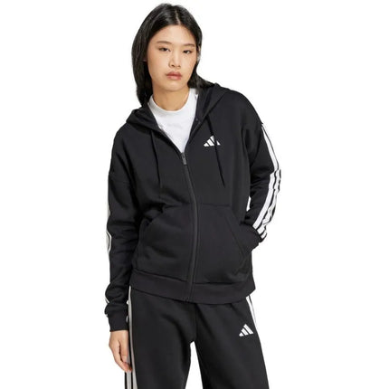 adidas Bazinės 3 juostelių su pilnu užtrauktuku džemperis su kapišonu W JE1283