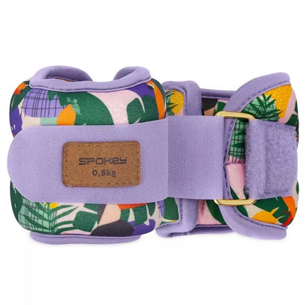 Spokey HOME JUNGLE kulkšnių ir riešo svoriai 2x 0,5 kg